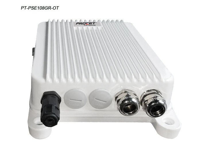 10/100/1000Mbps 802.3AT PoE Injector 55V Compliant Fire Retardant Gigabit PoE Injector
