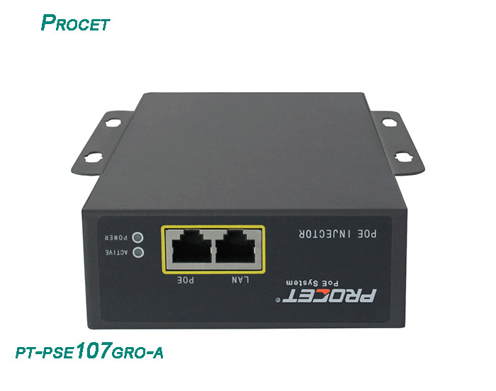 Industrial POE++ 802.3BT PoE Injector Input 100-240Vac Output 55Vdc 1100mA 60W